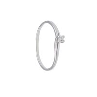 Anello Gioielleria Dossena  Donna in Oro bianco Diamante 0.05 Ct 282996BB SONGA - 282996BB SONGA